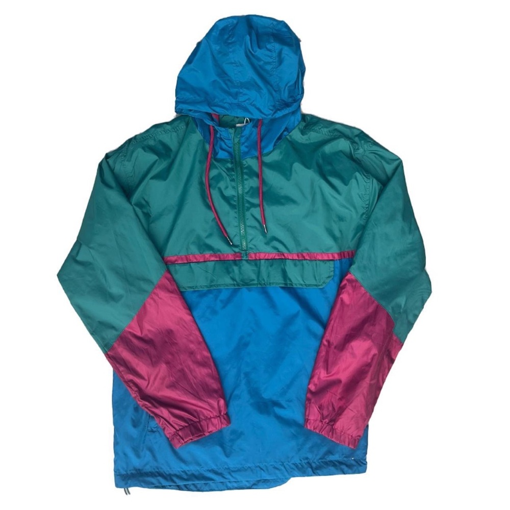 VSTR Bergundy, Teal, and Red Rain Jacket